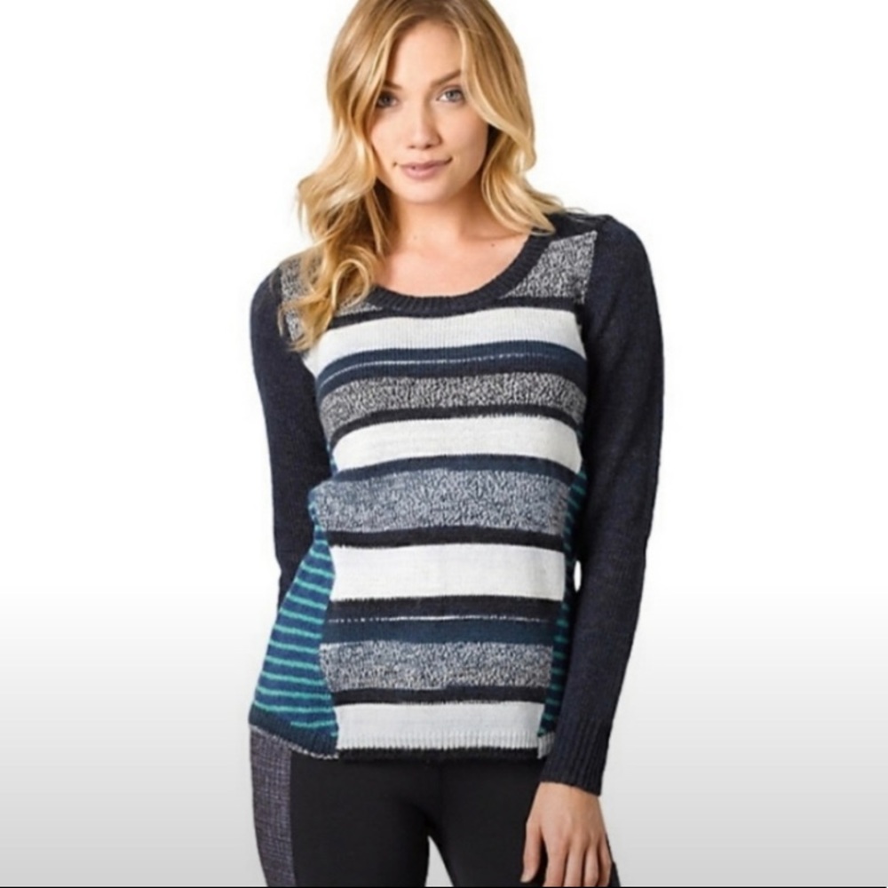 PRANA STRIPED SEFFI SWEATER - Picture 1 of 12